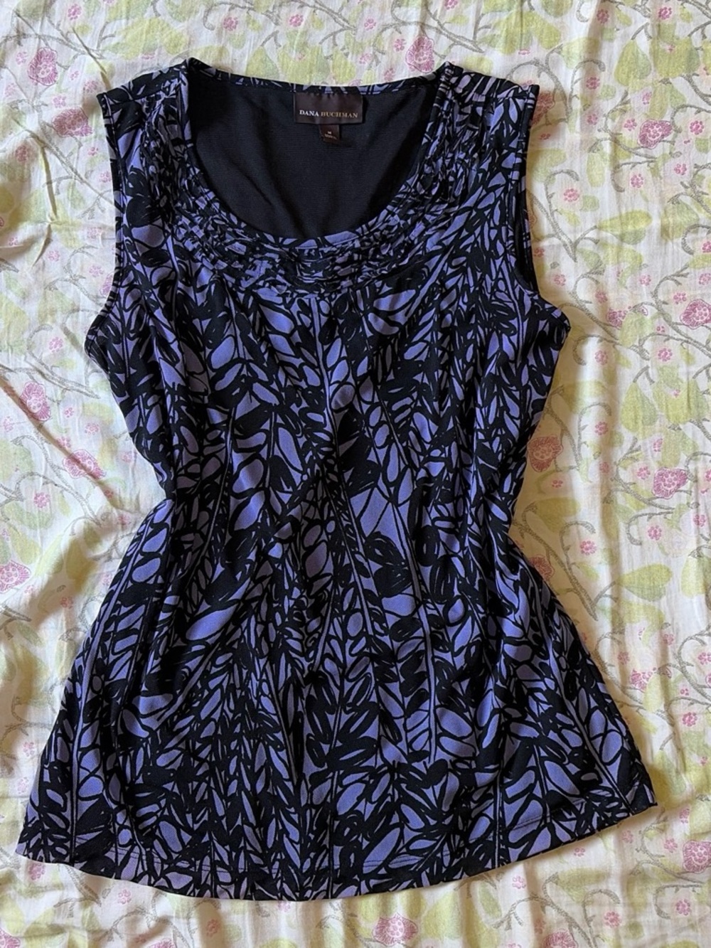 Whimsigoth Scoop Neck Abstract Tank